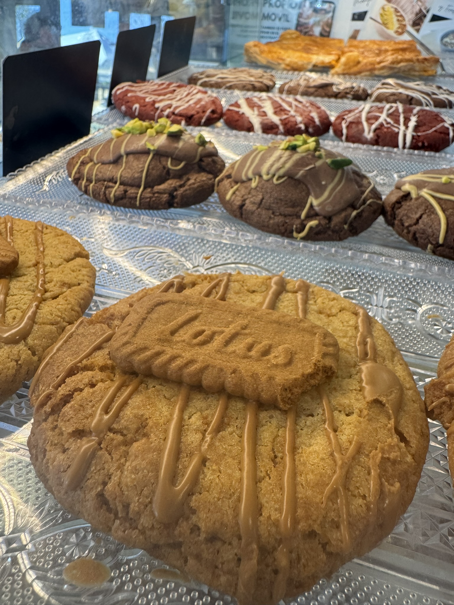 Vitrina de cookies artesanas